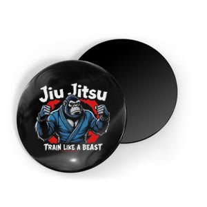 Jiu Jitsu Gorilla Train Like A Beast Funny Jiu Jitsu Magnet