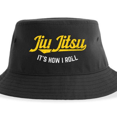 Jiu Jitsu How I Roll Funny Bjj Training Martial Arts Gift Sustainable Bucket Hat