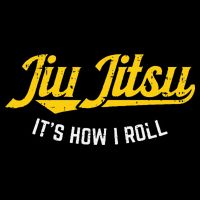 Jiu Jitsu How I Roll Funny Bjj Training Martial Arts Gift Drawstring Bag