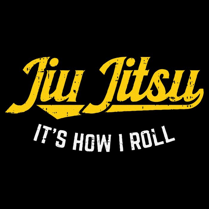 Jiu Jitsu How I Roll Funny Bjj Training Martial Arts Gift Drawstring Bag