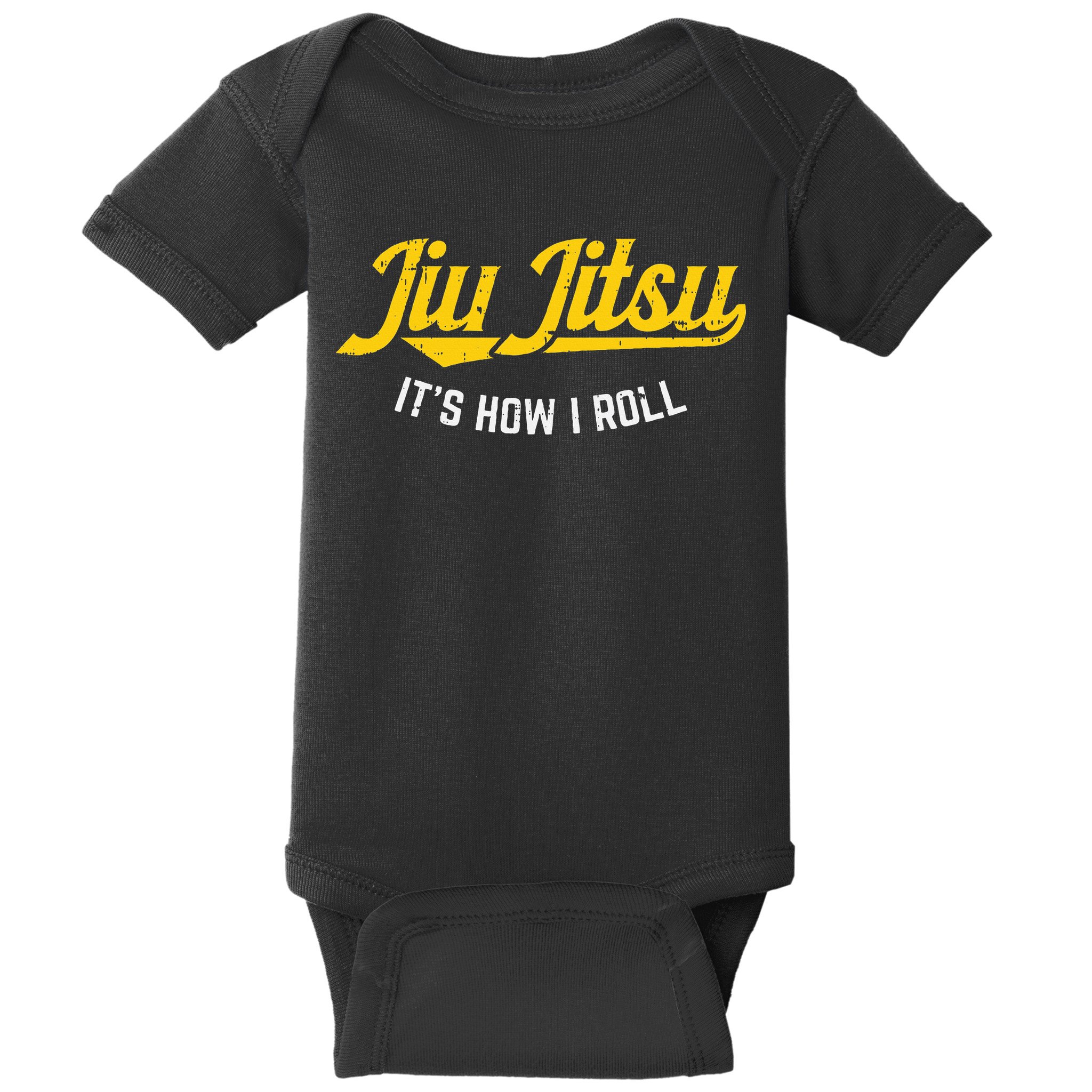 Jiu Jitsu How I Roll Funny Bjj Training Martial Arts Gift Baby Bodysuit