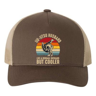 Jiu Jitsu Husband Like A Normal But Cooler Funny Dad Gifts Retro Plus Size Yupoong Adult 5-Panel Trucker Hat