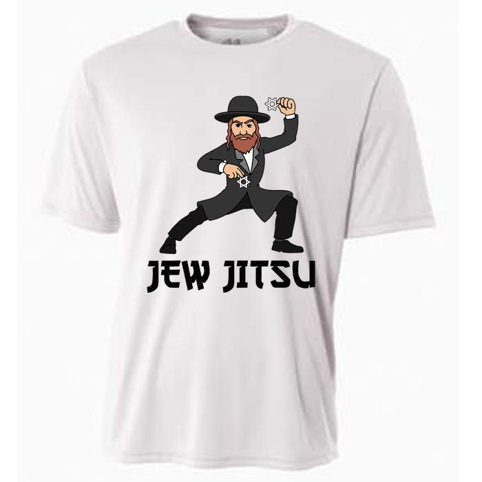 Jew Jitsu Hebrew Jiu Jitsu Funny Jewish Hanukkah  Cooling Performance Crew T-Shirt