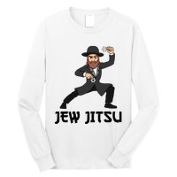 Jew Jitsu Hebrew Jiu Jitsu Funny Jewish Hanukkah  Long Sleeve Shirt