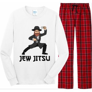 Jew Jitsu Hebrew Jiu Jitsu Funny Jewish Hanukkah  Long Sleeve Pajama Set