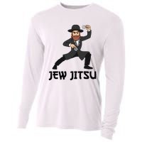 Jew Jitsu Hebrew Jiu Jitsu Funny Jewish Hanukkah  Cooling Performance Long Sleeve Crew