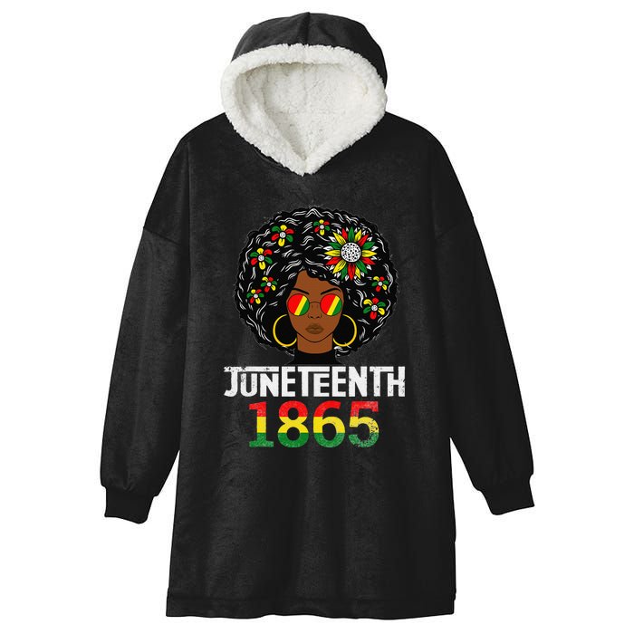 juneteenth  Juneteenth Is My Independence Day Hooded Wearable Blanket