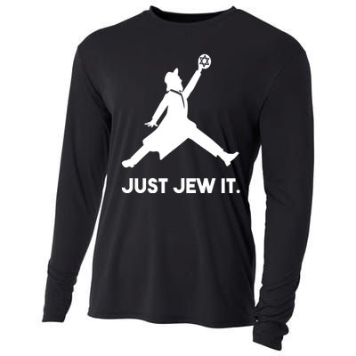 Just Jew It Funny Jewish Cooling Performance Long Sleeve Crew