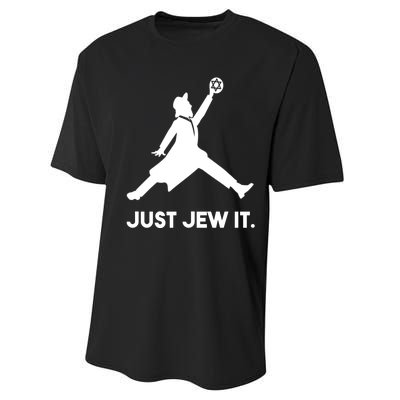 Just Jew It Funny Jewish Performance Sprint T-Shirt