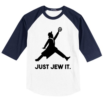 Just Jew It Funny Jewish Baseball Sleeve Shirt