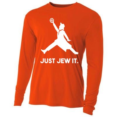 Just Jew It Funny Jewish Cooling Performance Long Sleeve Crew