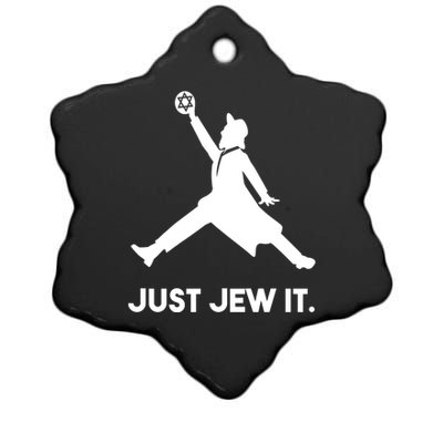 Just Jew It Funny Jewish Ceramic Star Ornament