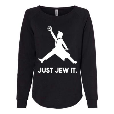 Just Jew It Funny Jewish Womens California Wash Sweatshirt