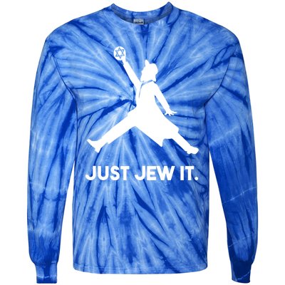 Just Jew It Funny Jewish Tie-Dye Long Sleeve Shirt