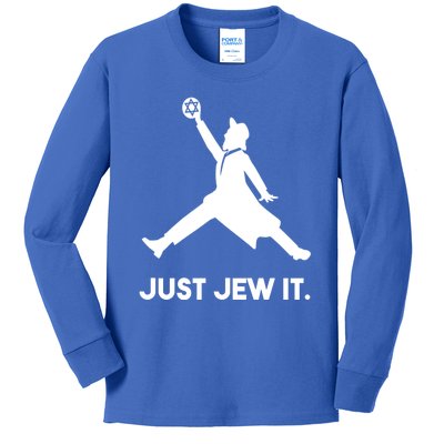 Just Jew It Funny Jewish Kids Long Sleeve Shirt