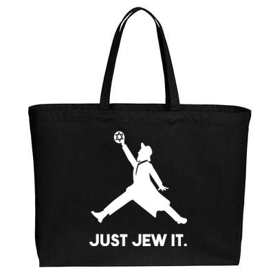 Just Jew It Funny Jewish Cotton Canvas Jumbo Tote