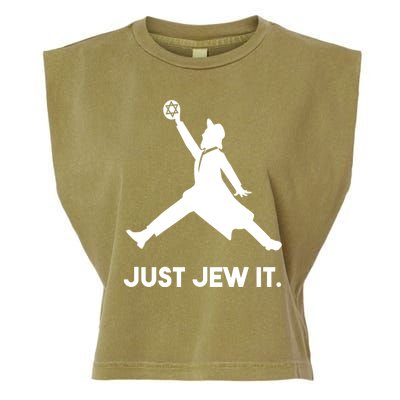 Just Jew It Funny Jewish Garment-Dyed Women's Muscle Tee