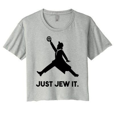 Just Jew It Funny Jewish Women's Crop Top Tee