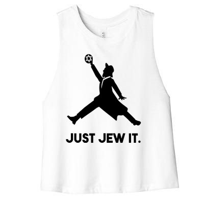 Just Jew It Funny Jewish Women's Racerback Cropped Tank