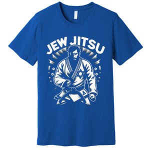 Jew Jitsu  Israeli Man Jiu Jitsu Fighter  Funny Jewish  Premium T-Shirt