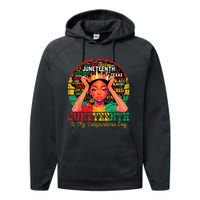 Juneteenth  Juneteenth Is My Independence Day Performance Fleece Hoodie