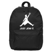 Just Jew It Basketball Funny 16 in Basic Backpack