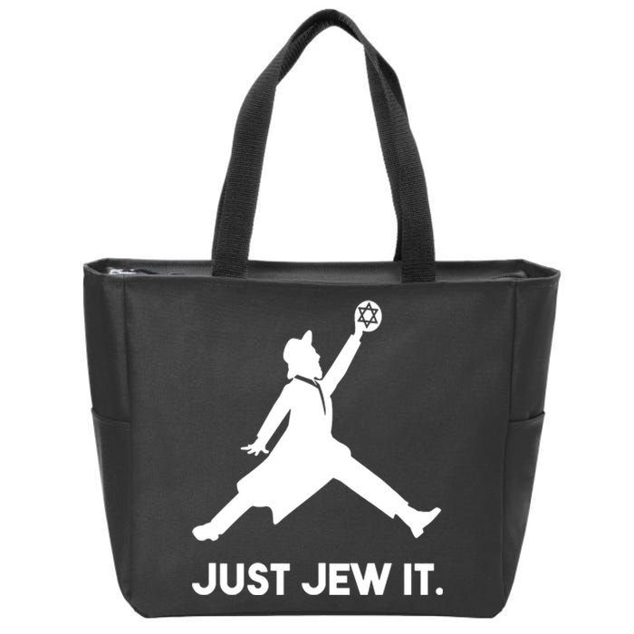 Just Jew It Basketball Funny Zip Tote Bag