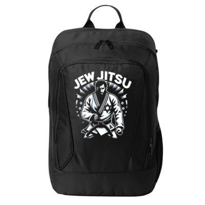 Jew Jitsu Israeli Man Jiu Jitsu Fighter Funny Jewish City Backpack