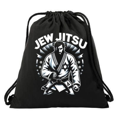 Jew Jitsu Israeli Man Jiu Jitsu Fighter Funny Jewish Drawstring Bag