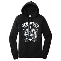 Jew Jitsu Israeli Man Jiu Jitsu Fighter Funny Jewish Women's Pullover Hoodie