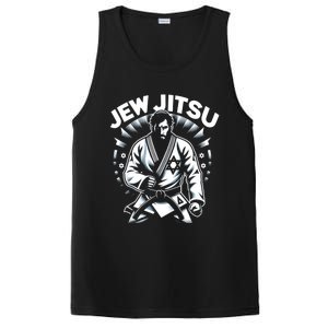 Jew Jitsu Israeli Man Jiu Jitsu Fighter Funny Jewish PosiCharge Competitor Tank