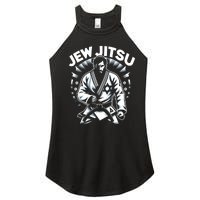 Jew Jitsu Israeli Man Jiu Jitsu Fighter Funny Jewish Women's Perfect Tri Rocker Tank