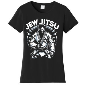 Jew Jitsu Israeli Man Jiu Jitsu Fighter Funny Jewish Women's T-Shirt