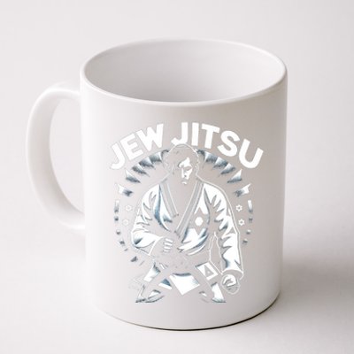 Jew Jitsu Israeli Man Jiu Jitsu Fighter Funny Jewish Coffee Mug