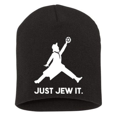 Just Jew It Funny Jewish Short Acrylic Beanie