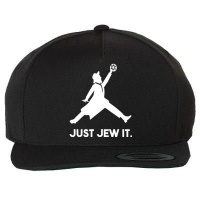 Just Jew It Funny Jewish Wool Snapback Cap