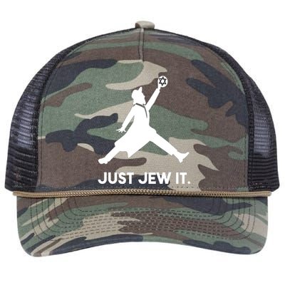 Just Jew It Funny Jewish Retro Rope Trucker Hat Cap