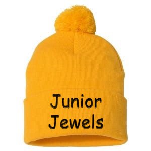 Junior Jewels Pom Pom 12in Knit Beanie