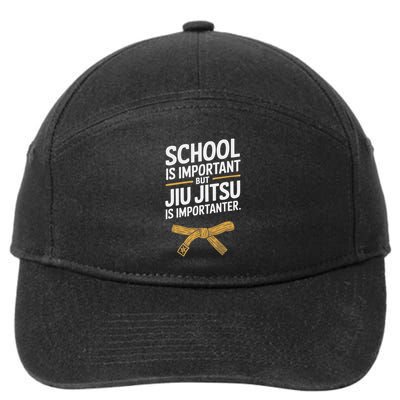 Jiu Jitsu Jiu Jitsu Is Importanter Funny Bjj 7-Panel Snapback Hat