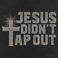 Jiu Jitsu Jesus Faith Christian Jesus Didn't Tap Out 7 Panel Mesh Trucker Snapback Hat