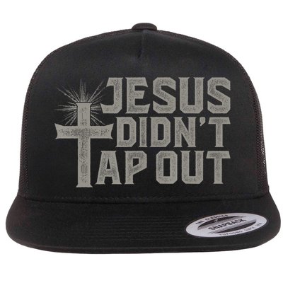 Jiu Jitsu Jesus Faith Christian Jesus Didn't Tap Out Flatbill Hat
