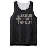 Jiu Jitsu Jesus Faith Christian Jesus Didn't Tap Out Mesh Reversible Basketball Jersey Tank