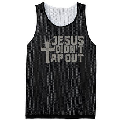 Jiu Jitsu Jesus Faith Christian Jesus Didn't Tap Out Mesh Reversible Basketball Jersey Tank