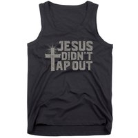 Jiu Jitsu Jesus Faith Christian Jesus Didn't Tap Out Tank Top