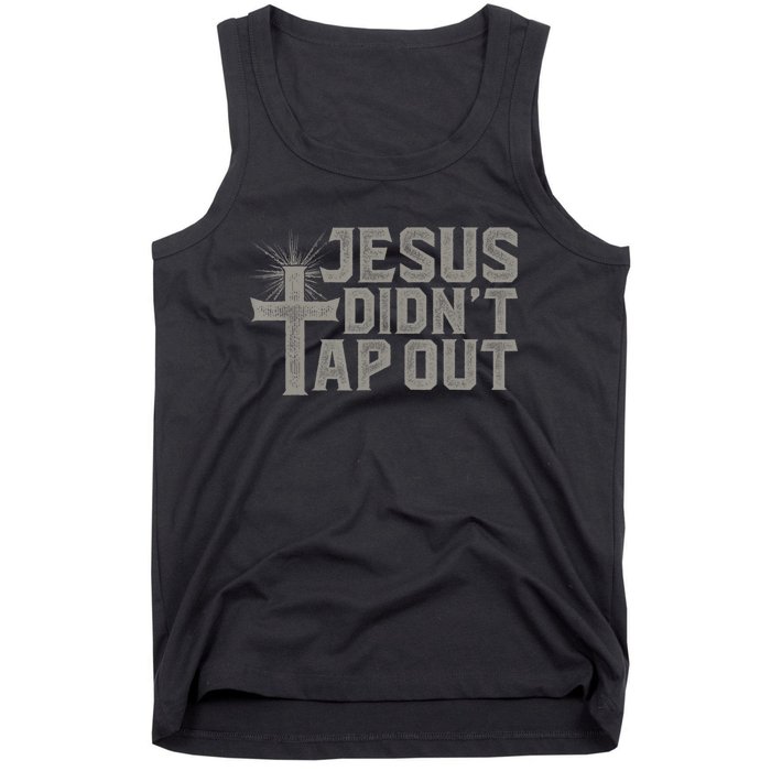 Jiu Jitsu Jesus Faith Christian Jesus Didn't Tap Out Tank Top