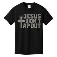 Jiu Jitsu Jesus Faith Christian Jesus Didn't Tap Out Kids T-Shirt