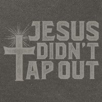 Jiu Jitsu Jesus Faith Christian Jesus Didn't Tap Out Cotton Canvas Backpack