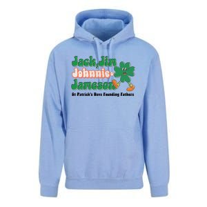 Jack Jim Johnnie And Jameson St Patrick's Day Founding Father Dinking Team Unisex Surf Hoodie