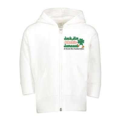 Jack Jim Johnnie And Jameson St Patrick's Day Founding Father Dinking Team Toddler Zip Fleece Hoodie