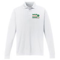 Jack Jim Johnnie And Jameson St Patrick's Day Founding Father Dinking Team Performance Long Sleeve Polo